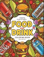 Food And Drink Coloring Book Bold And Easy"