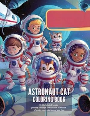 Astronaut Cat Coloring Book"