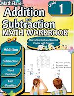 Addition and Subtraction Math Workbook 1st Grade
