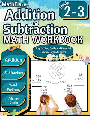 Addition and Subtraction Math Workbook 2nd and 3rd Grade