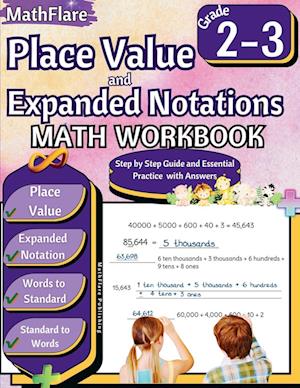 Place Value and Expanded Notations Math Workbook 2nd and 3rd Grade