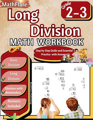 Long Division Math Workbook 2nd and 3rd Grade