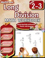 Long Division Math Workbook 2nd and 3rd Grade