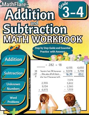 Addition and Subtraction Math Workbook 3rd and 4th Grade