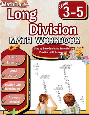 Long Division Math Workbook 3rd to 5th Grade