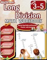 Long Division Math Workbook 3rd to 5th Grade