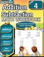 Addition and Subtraction Math Workbook 4th Grade