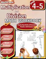 Multiplication and Division Math Workbook 4th and 5th Grade