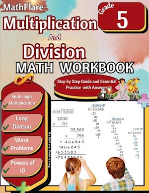 Multiplication and Division Math Workbook 5th Grade