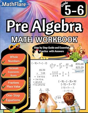 Pre Algebra Workbook 5th and 6th Grade