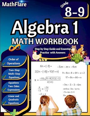 Algebra 1 Workbook 8th and 9th Grade