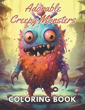 Adorable Creepy Monsters Coloring Book: High Quality +100 Beautiful Designs