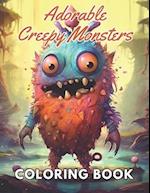 Adorable Creepy Monsters Coloring Book: High Quality +100 Beautiful Designs 