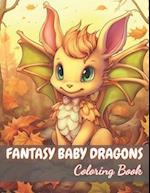 Fantasy Baby Dragons Coloring Book: 100+ Unique and Beautiful Designs for All Fans 