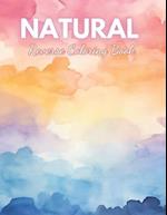 Natural Reverse Coloring Book: High Quality Beautiful Stress Relief Design 