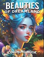 Beauties of Dreamland Coloring: The Fantasy of Dreams Color Pages For Women 