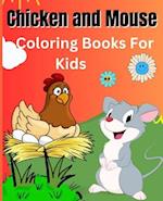 cute kawaii animals coloring book for toddlers: Mouse Coloring Book for Kids: Great Gift for Boys & Girls, Ages 4-8 2-3 With Chicken coloring book for