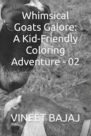 Whimsical Goats Galore: A Kid-Friendly Coloring Adventure - 02