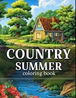 Country summer coloring book