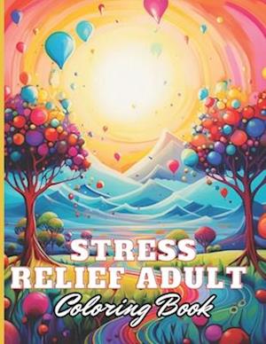 Stress Relief Adult Coloring Book