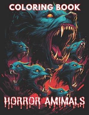 Horror Animals Coloring Book for Adult