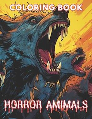 Horror Animals Coloring Book for Adult