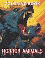 Horror Animals Coloring Book for Adult