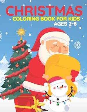 Christmas Coloring Book For Kids Ages 2-8: This Christmas Books Are Includes With Santa, Christmas Trees, Christmas Panda, Christmas Houses, Reindeer