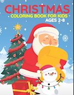 Christmas Coloring Book For Kids Ages 2-8: This Christmas Books Are Includes With Santa, Christmas Trees, Christmas Panda, Christmas Houses, Reindeer 
