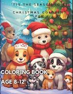 24 Pcs Christmas Coloring Book (Age 8-12) - 'Tis the season to be 