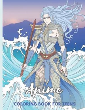 Anime Coloring Book for Teens: Anime Dreamscape A Relaxing Manga Coloring Book for Teens