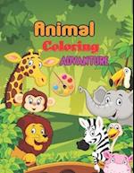 Animal Coloring Adventure: Animal Coloring Book For Kids (Mix Animals Images To Colours) 