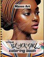 Unique Black Girls Coloring Book