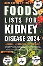 Foods Lists for Kidney Disease