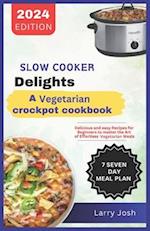 Slow Cooker Delights-A Vegetarian Crockpot Cookbook: Delicious and Easy Recipes for Beginners to Master the Art of Effortless Vegetarian Meals 