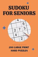 Sudoku For Seniors: 200 Challenges in Hard Mode 