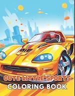 Cute Little Sports Car Coloring Book: High Quality +100 Beautiful Designs for All Fans 