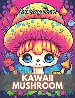 Kawaii Mushroom Coloring Book for Kids: 100+ New Designs for All Ages