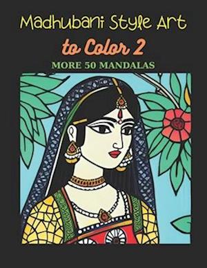 Madhubani Style Art to Color 2