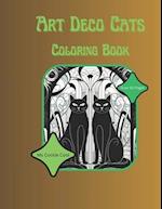 Art Deco Cats Coloring Book