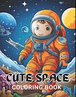 Cute Space Coloring Book for Kids: 100+ High-Quality and Unique Coloring Pages For All Fans 
