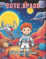 Cute Space Coloring Book for Kids: High Quality and Unique Colouring Pages 