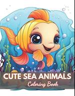 Cute Sea Animals Coloring Book for Kids: New Edition And Unique High-quality illustrations Coloring Pages 