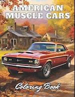 American Muscle Cars Coloring Book for Adult