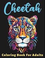 Cheetah Coloring Book For Adults