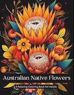 Australian Native Wildflowers A Relaxing Coloring Book for Adults