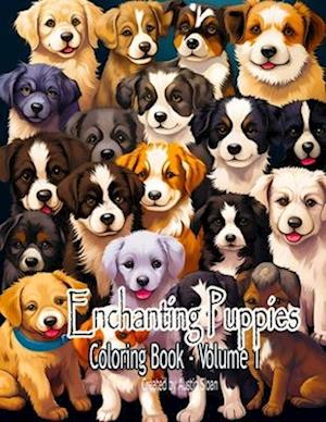 Enchanting Puppies Coloring Book: Volume 1