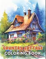 Country Cottage Coloring Book For Adults