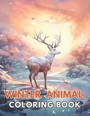 Winter Animal Coloring Book for Adults