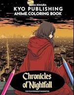 Anime Coloring book Chronicles of Nightfall: Art Meets Darkness in 40 + Coloring in the Manga Style Illustration 